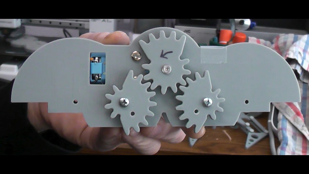 Build video for dual speed gear placement of walking dual speed gear robot.