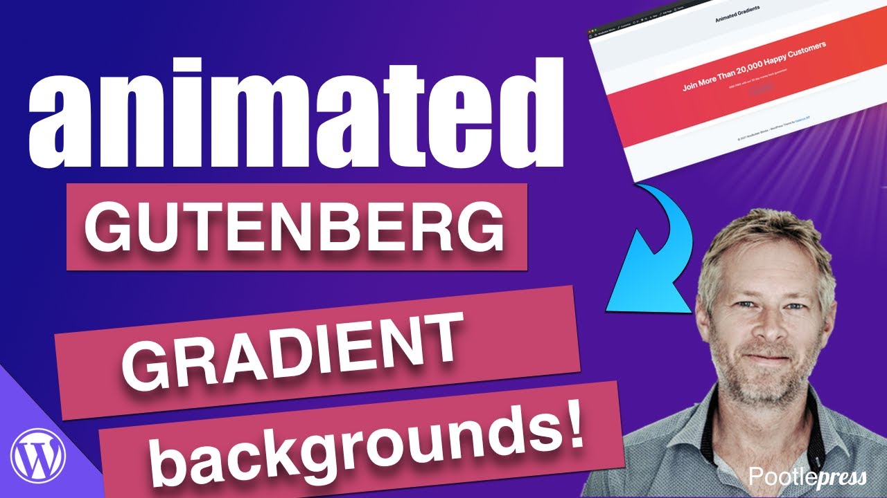 Gutenberg Tutorial - How to add a animated gradient colour background section to wordpress