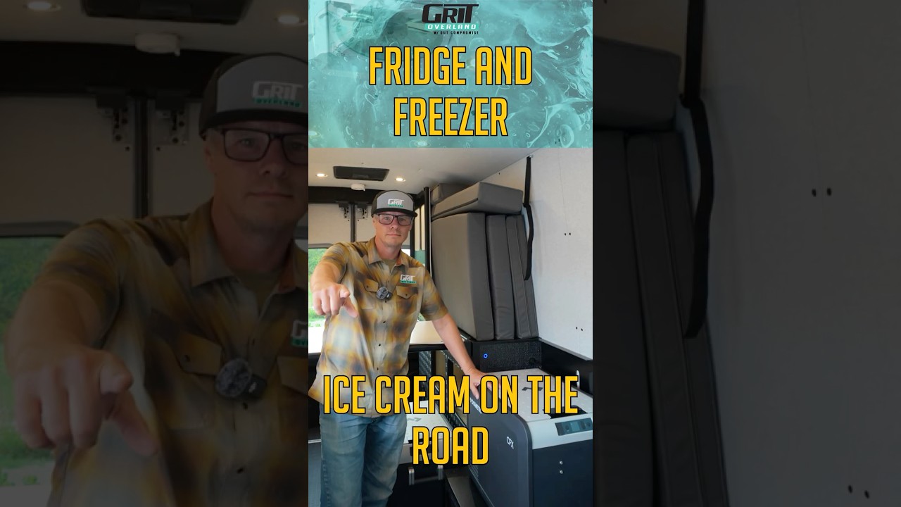 Grit Overland | Fridge and Freezer in a Camper Van