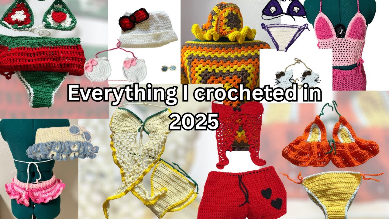 Everything I crocheted in 2025🙀🧶❤️🤌🏾