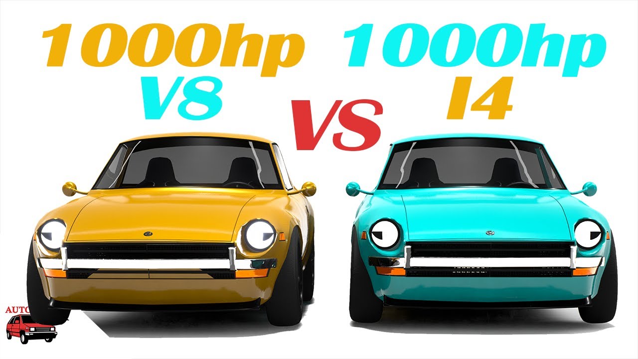 1000hp I4 VS 1000hp V8 - The Ultimate Challenge