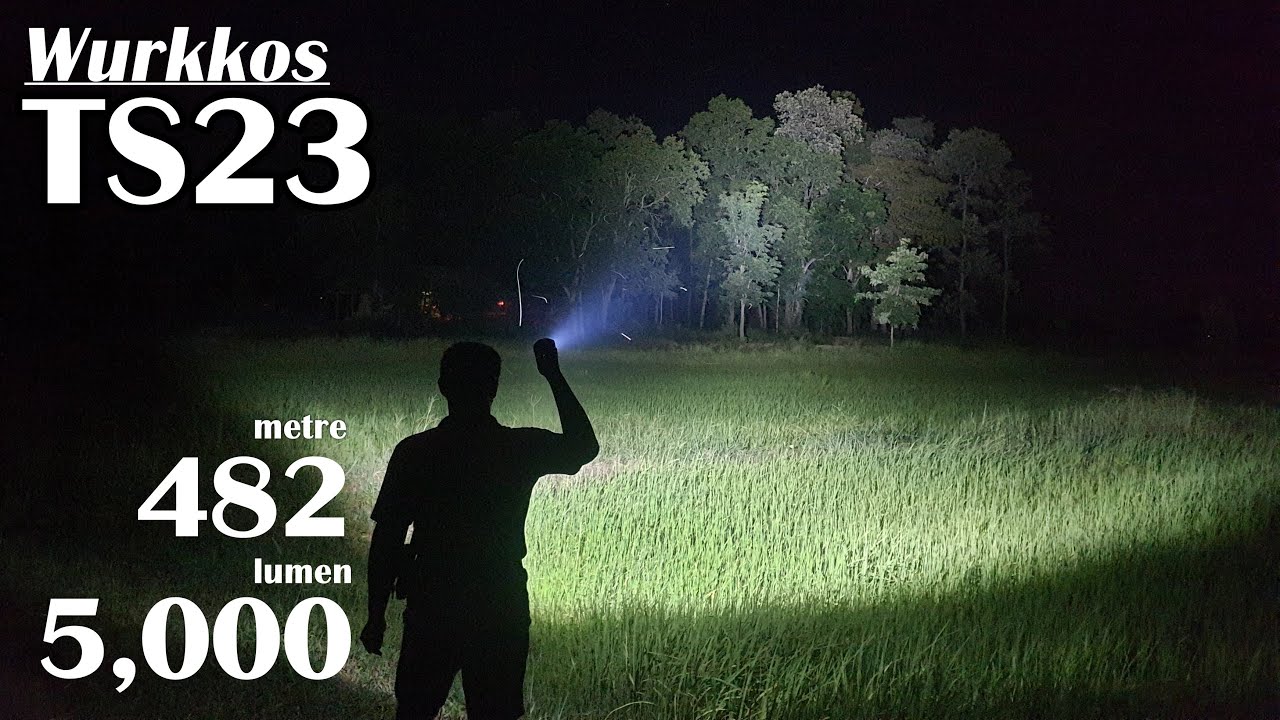 รีวิว🧐เทพเจ้าขาวจั๊วะ Wurkkos TS23 Tactical flashlight▶️ #ไฟฉายคาดหัว #ไฟฉายแรงสูง