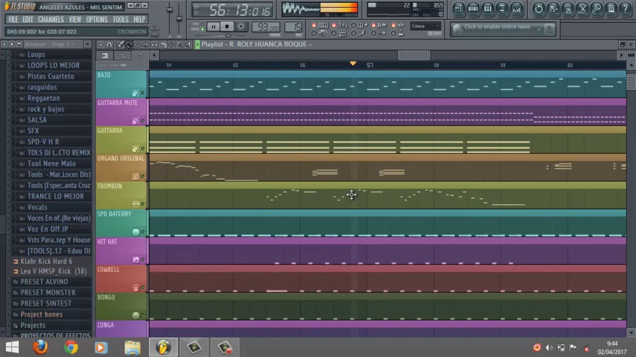 Los &Aacute;ngeles Azules - Mis Sentimientos ft. Ximena Sari&ntilde;ana  ( Remake FL Studio Karaoke )