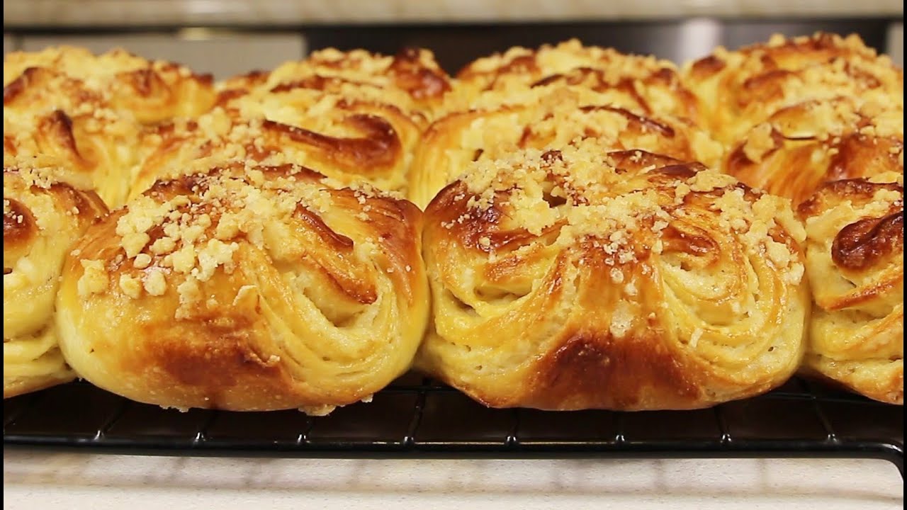 Сказочно ВКУСНО и Гениально ПРОСТО! Дрожжевые БУЛОЧКИ-СЛОЕНКИ со Сладкой Крошкой!