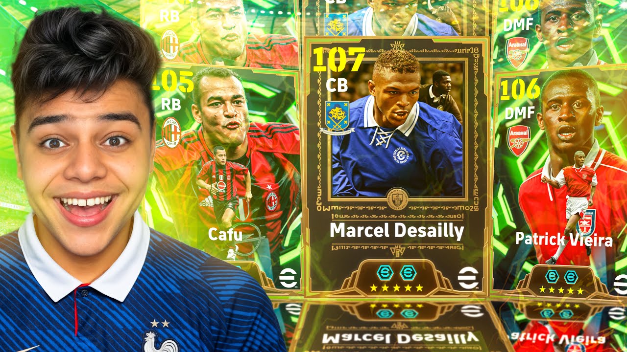 ختمت بكدج الصخره الفرنسيه ديسايي 107 وعوده افضل خط وسط ف اللعبه بنسخه ناريه😱🔥||efootball2026 