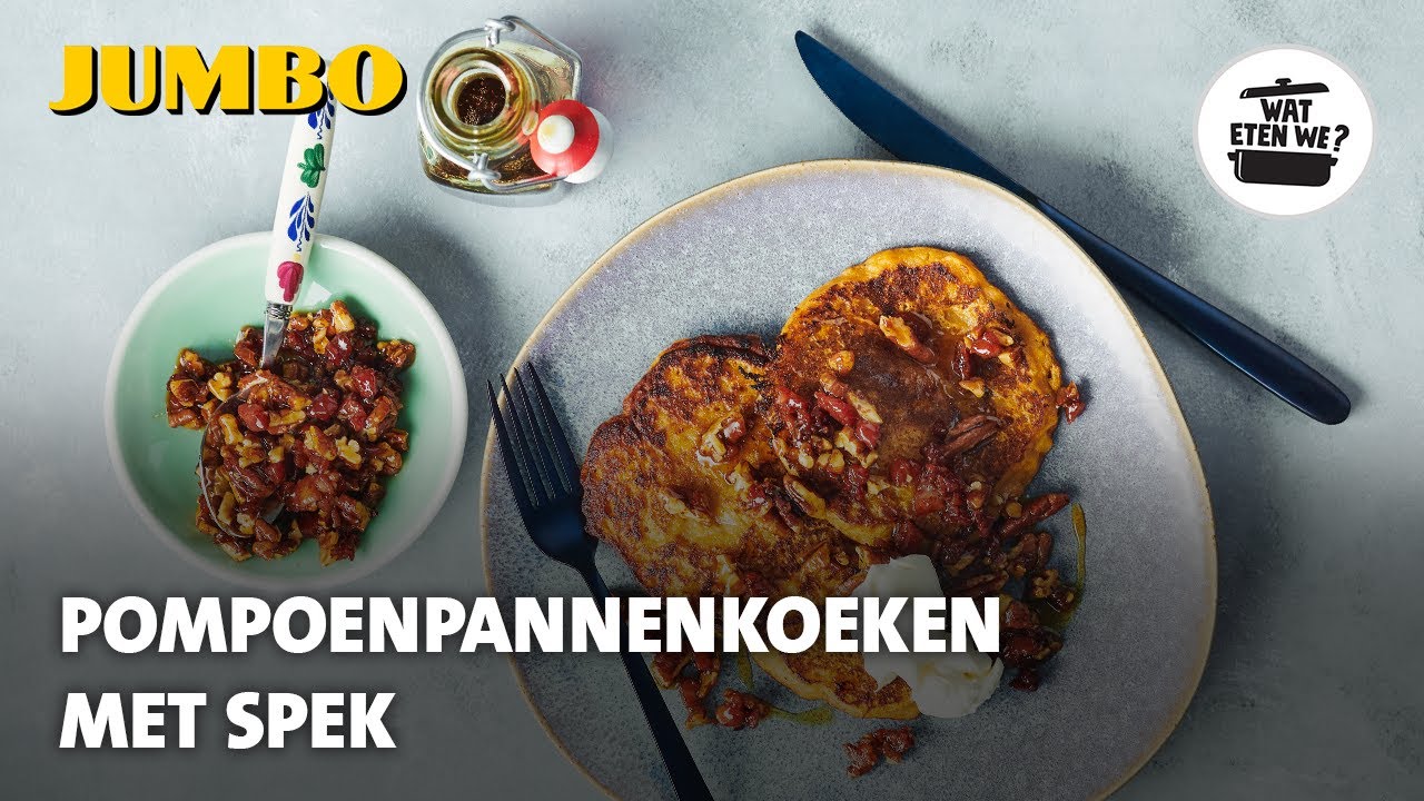 Wat eten we? Pompoenpannenkoeken met spek