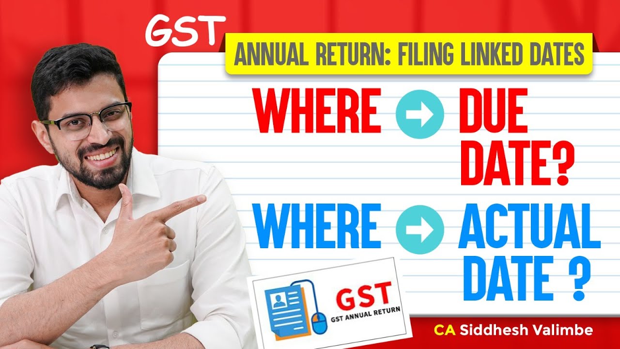 Annual Return GST: Due or Filing Date? | GST Shot ✅ CA Siddhesh Valimbe