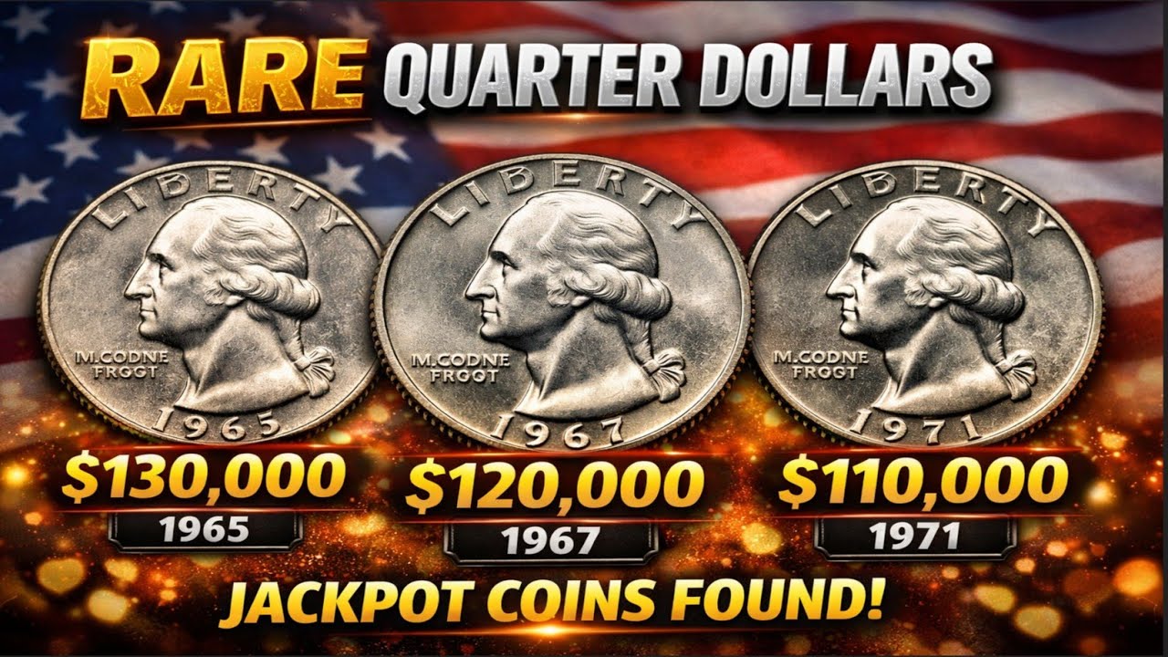 1965, 1967 & 1971 Quarter Dollars | Hidden Treasure Worth $360,000