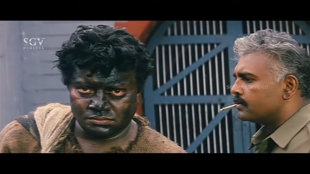 Saikumar Becomes Beggar To Find Out Terrorist - Om ganesh kannada movie part-6