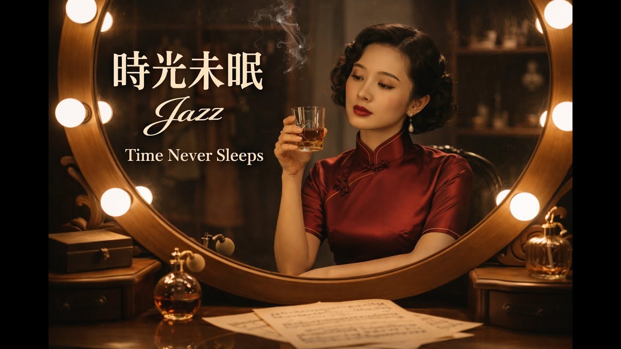 《時光未眠》第十四集  Vol.14｜沙龍後台的私語：卸妝後的微醺獨白，25首深夜療癒 Long Mix (1930s Old Shanghai Jazz / Noir / Lofi)