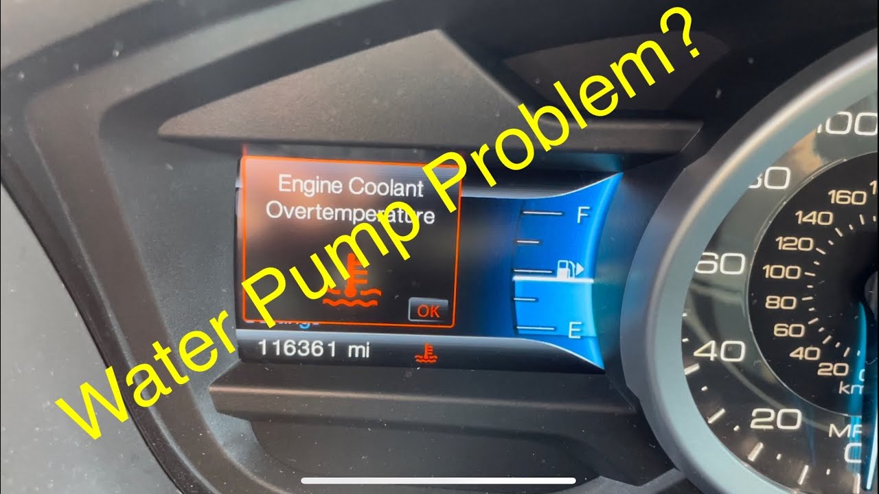 Предупреждение о перегреве охлаждающей жидкости двигателя Ford