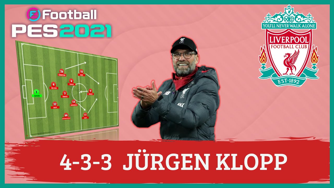 Jürgen Klopp 4-3-3 Liverpool PES 2021 |Tácticas|