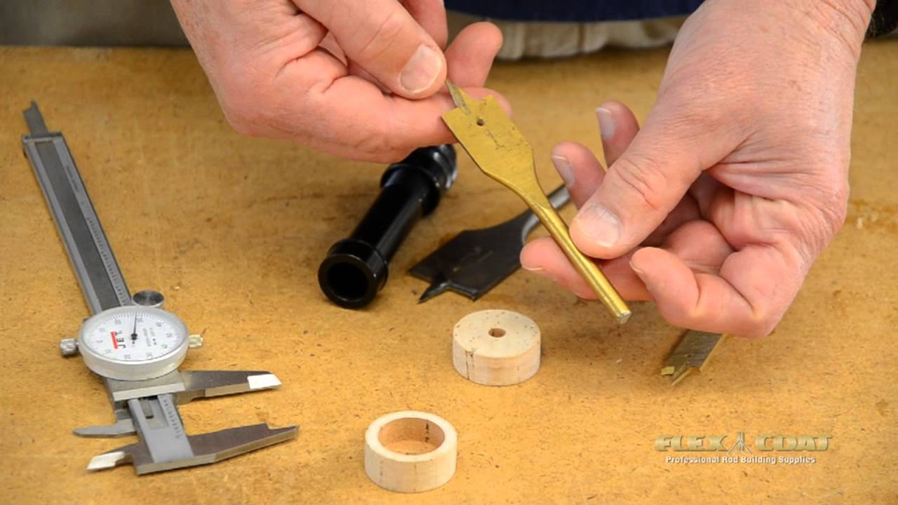 Flex Coat Rod Building - Makin' a Recessed Hood on a Fly Rod Grip 