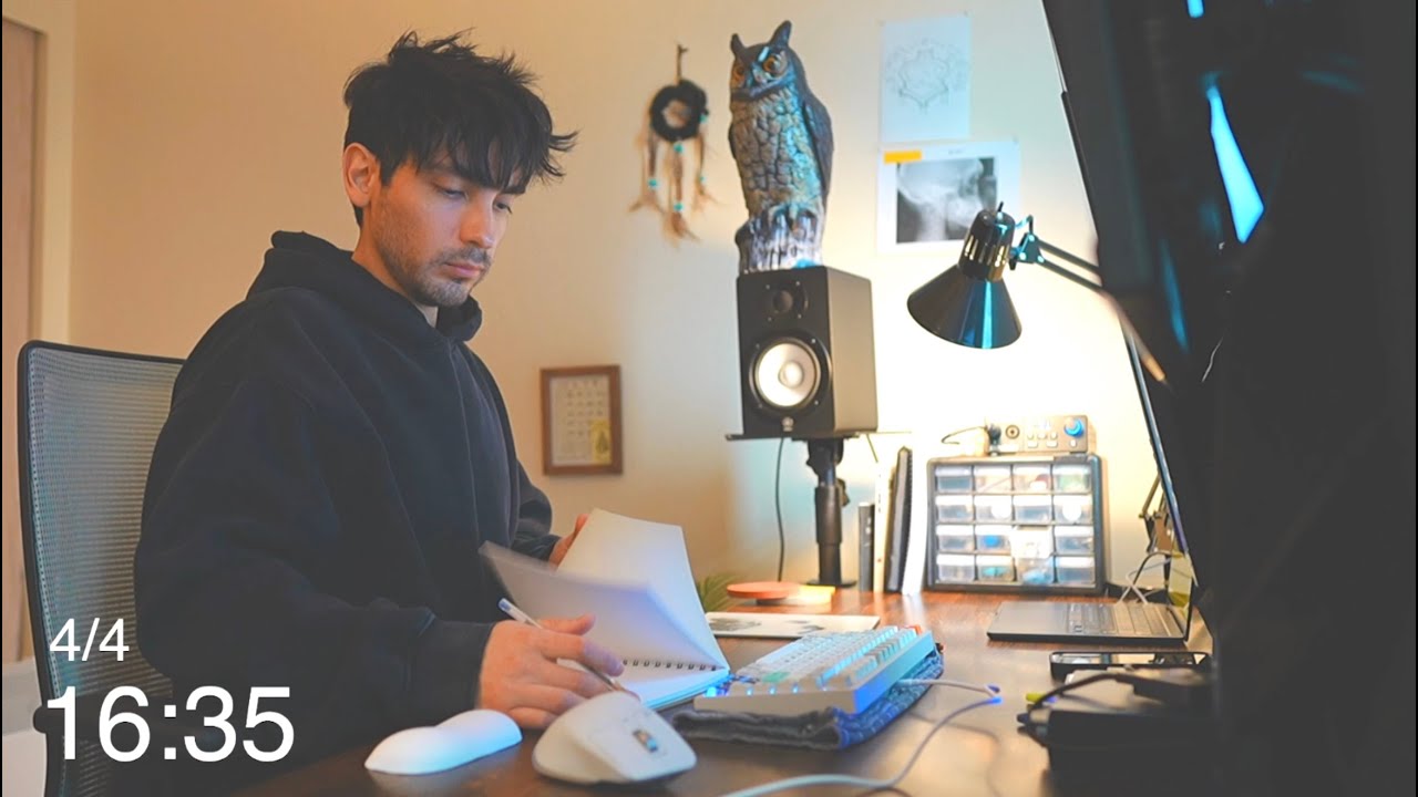 study with me - live 4hr pomodoro