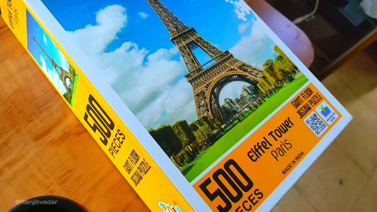 Eiffel Tower Paris PUZZLE 500 Pieces 🧩 | Big Puzzle game Amazon unboxing