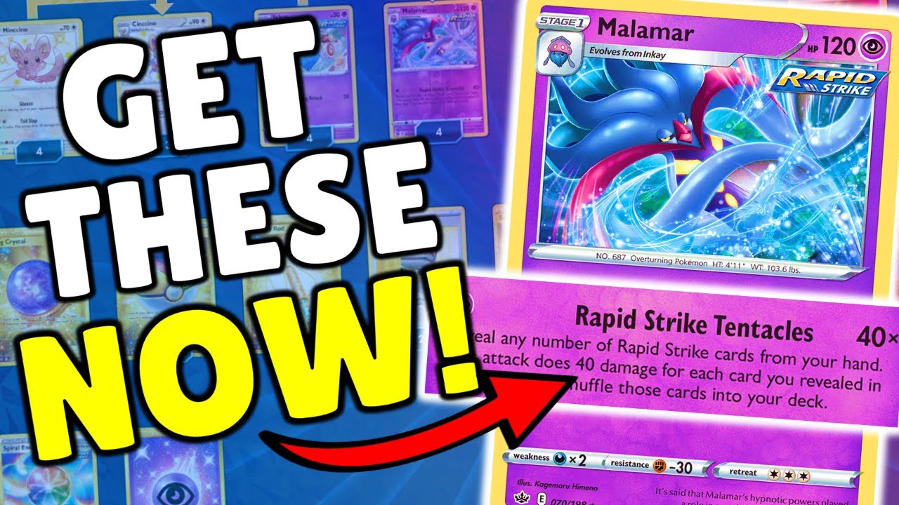 Rapid Strike Malamar is TIER ONE in Brilliant Stars Format - Fusion Strike Deck Profile PTCGO