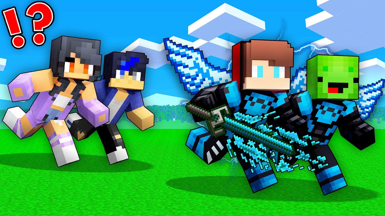 BLUE BEETLE Speedrunners vs YOUTUBERS Hunters : JJ vs Mikey in Minecraft Maizen!