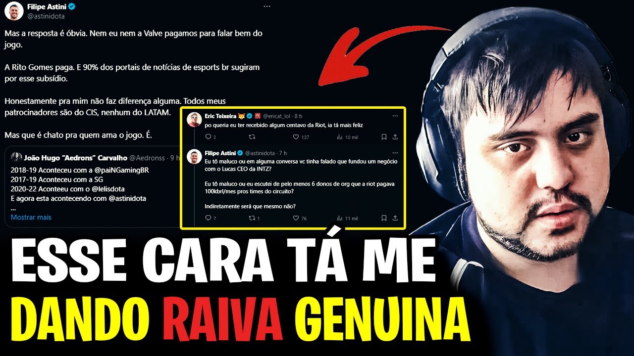 🚨 O BRASILEIRO CAMPEÃO MUNDIAL DE DOTA 2 FOI NO TWITTER FALAR BESTEIRA SOBRE O LOL? TOCKERS REAGE