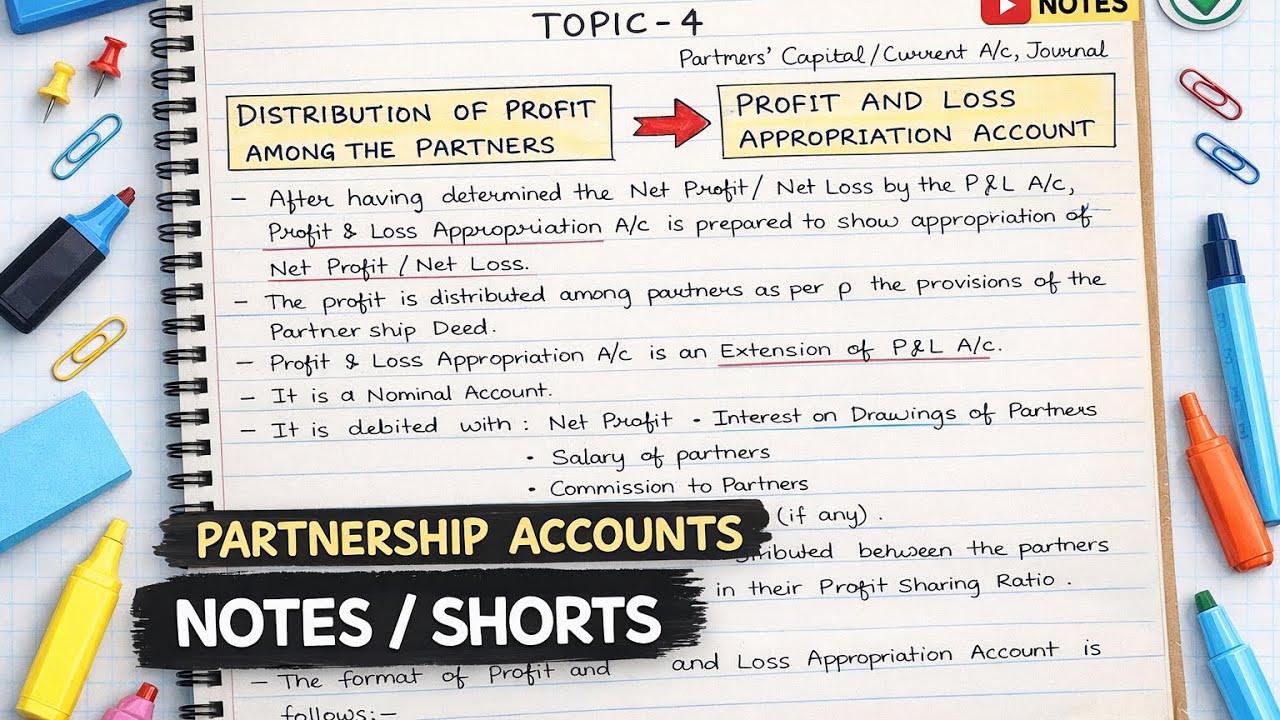 INTRODUCTION TO PARTNERSHIP CLASS 12 (TOPIC 4)