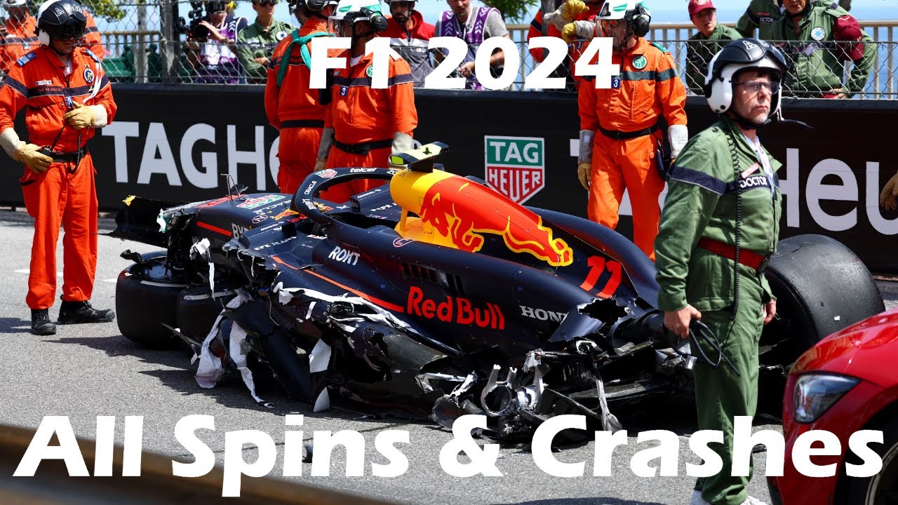 Formula 1 - All Spins & Crashes in 2024