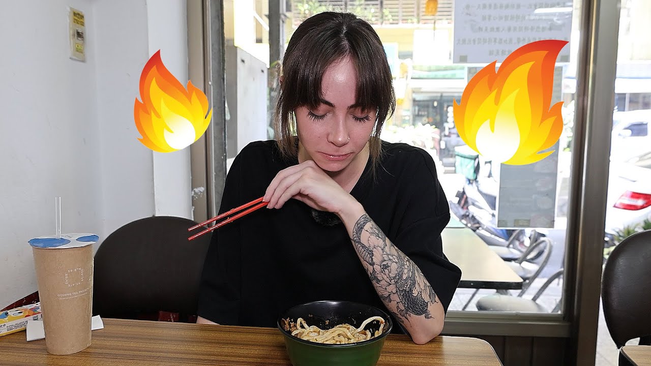 【愛吃辣的美國辣妹工程師指名大王麻辣乾麵】吃到面無表情? King Spicy Noodles vs. USA