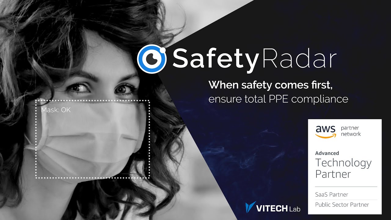 SafetyRadar: PPE monitoring software. AI-power cloud-based SaaS.