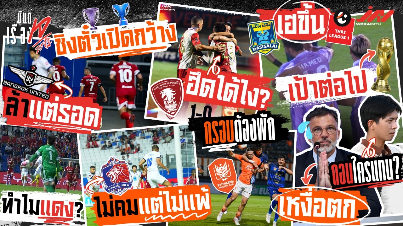 BU ล้าแต่รอดปฏิวัติทำไมแดง ราชบุรีพัก พลังกาญจน์ฮึดได้ไง ราษีไศลไทยลีกต่อไปคิงส์คัพ พรรษาถอนใครแทน?