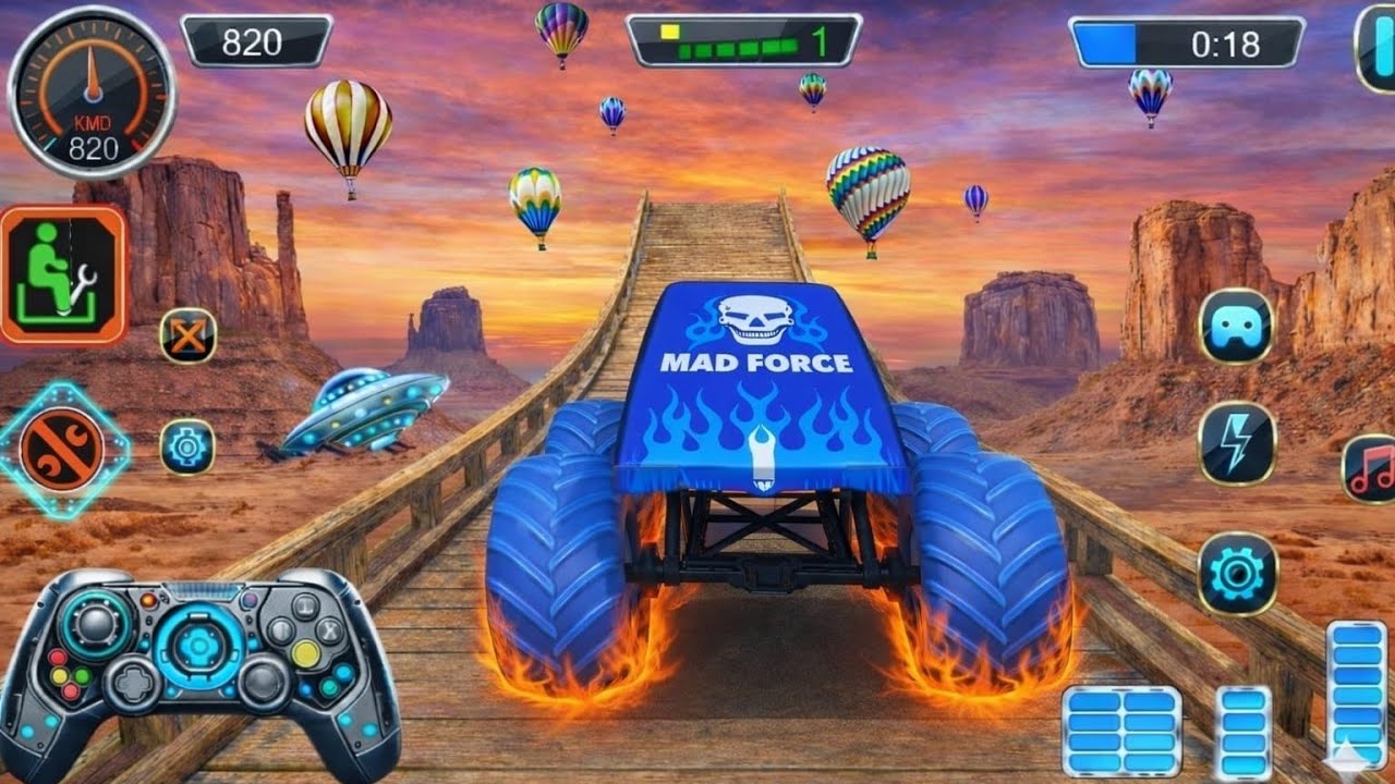 Monster Truck Mega Ramp Impossible Driver - Monster Truck Mega Ramp Racing - Android Gameplay 