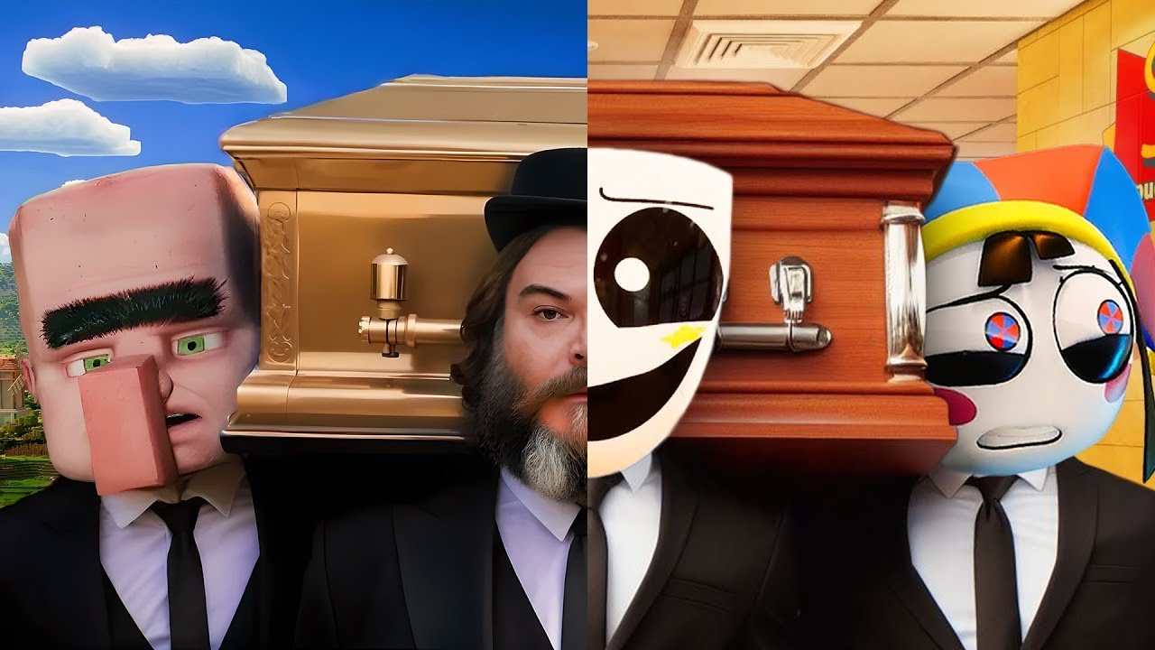 A Minecraft Movie and THE AMAZING DIGITAL CIRCUS (Episode 4) Coffin Dance Mashup