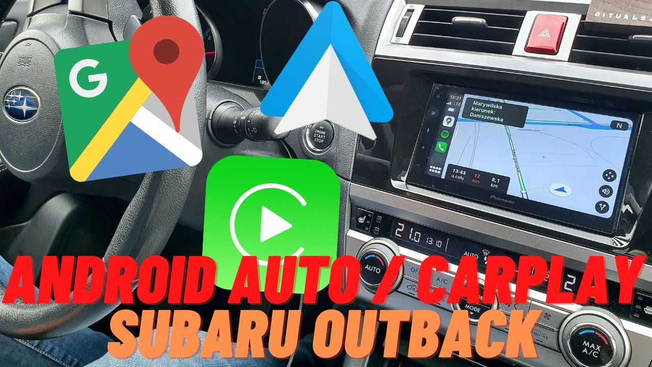 Radio z bezprzewodowym Android Auto i CarPlay do Subaru Outback (Pioneer SPH DA360DAB)