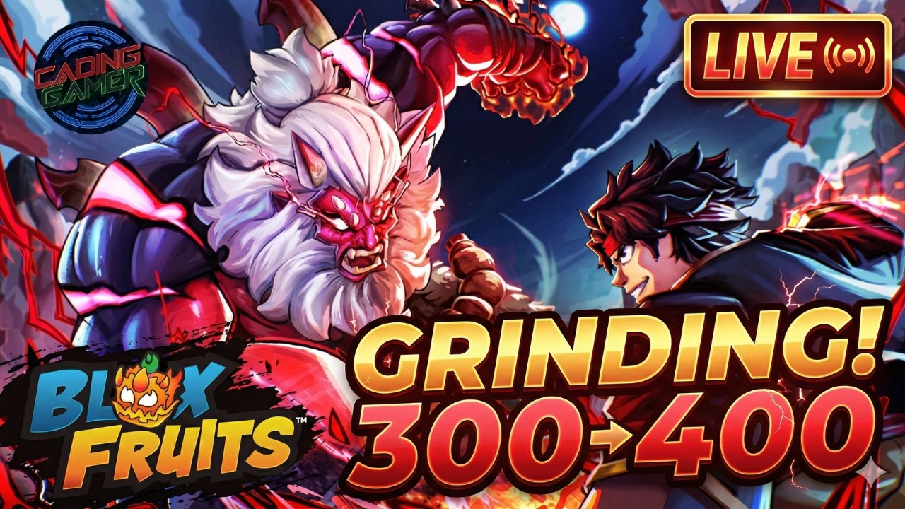 ROAD TO LEVEL 400! 👊 Blox Fruits Live Grinding Stream.