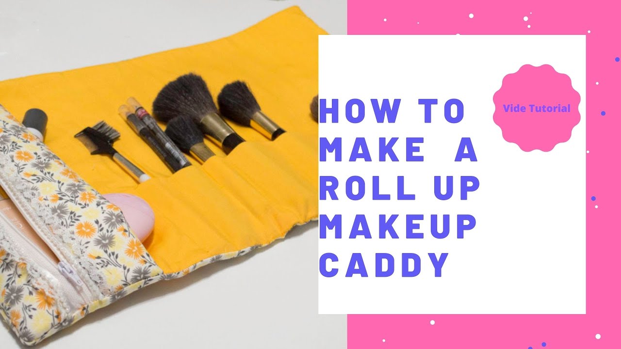 How to Make a Rollup Makeup Caddy