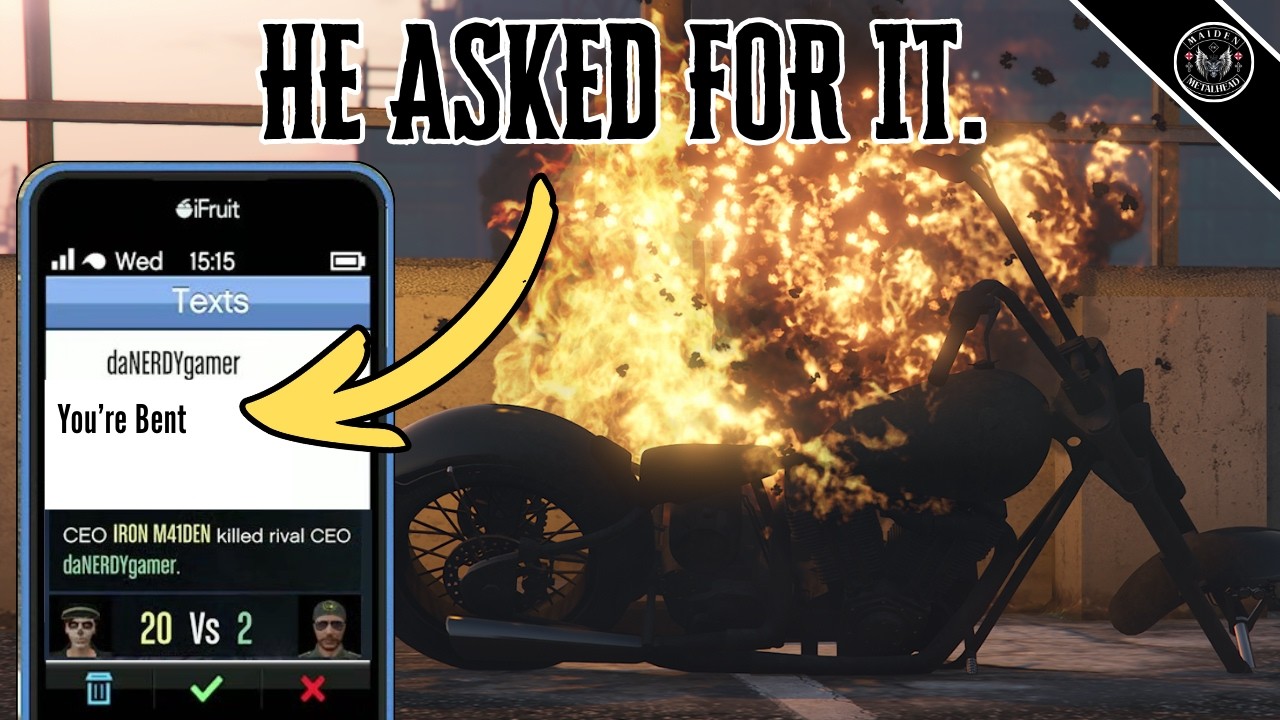 MK2 Griefer gets excecuted for destroying my motorcycle - GTA Online