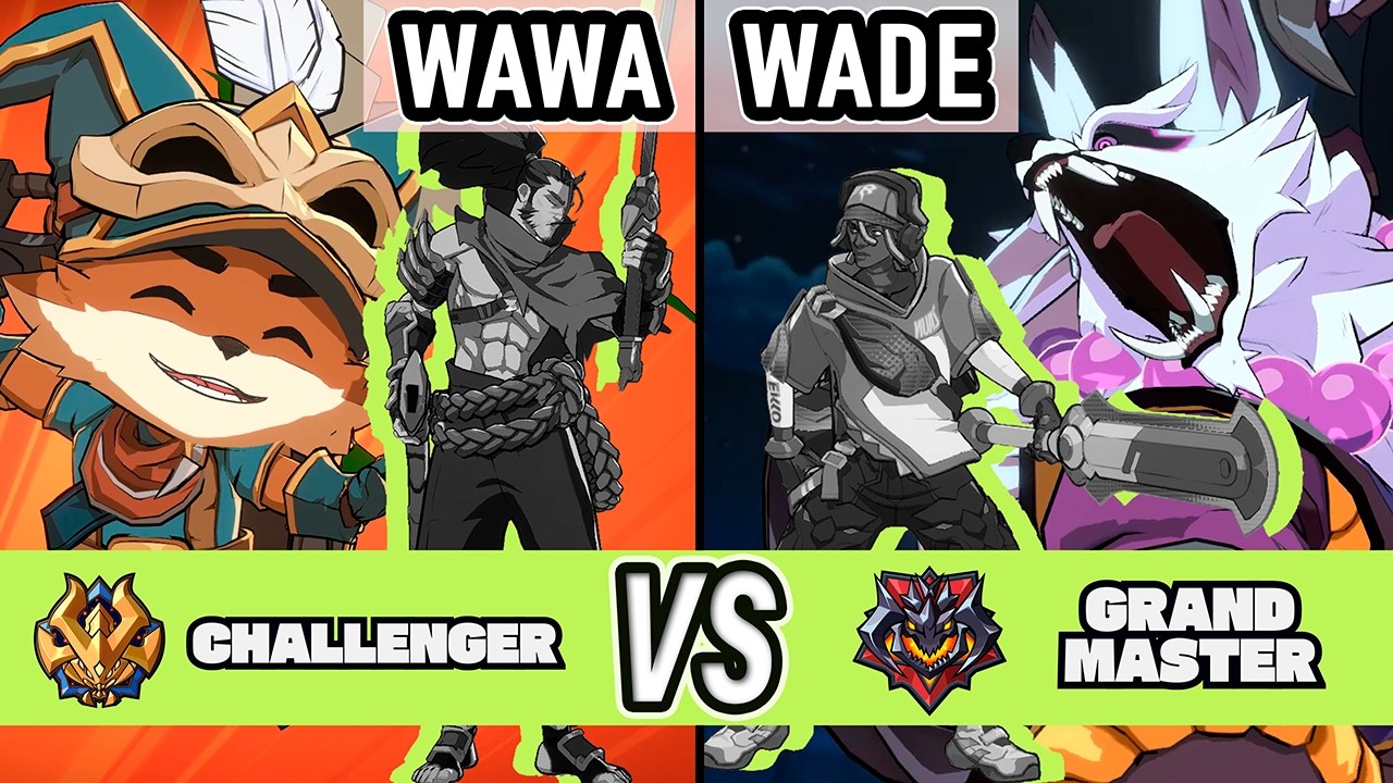 2XKO ▰ Wawa (Teemo / Yasuo) vs Wade (Warwick / Ekko) ▰ High Level Gameplay