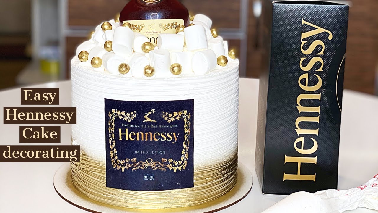 HOW TO MAKE A HENNESY ADULT CAKE DECORATING TUTORIAL