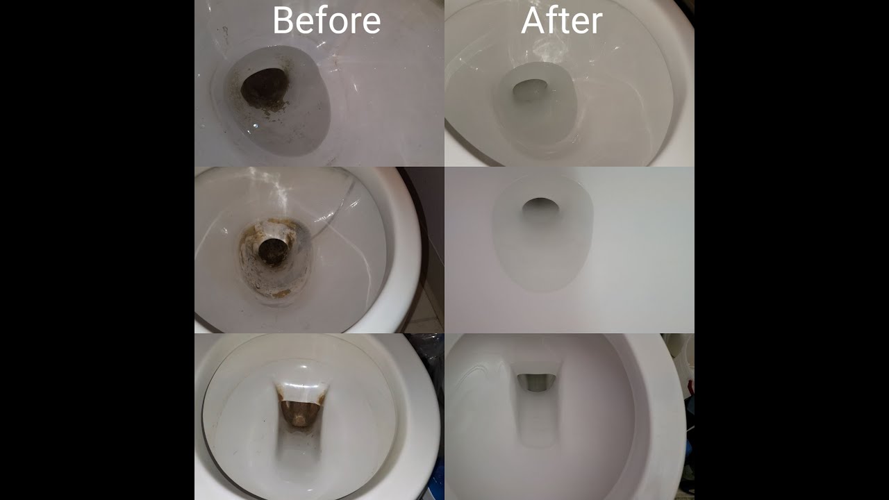 Learning How to Clean Neglected Toilet Bowl and Make it Shine Using Zep Acidic Toilet Bowl Cleaner!