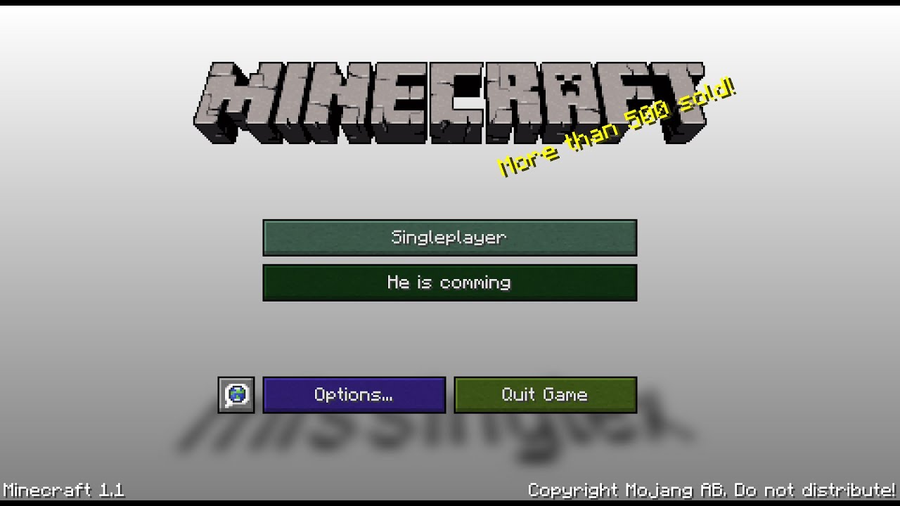 Minecraft 1.1 Corrupted Gameplay (V O T E D)