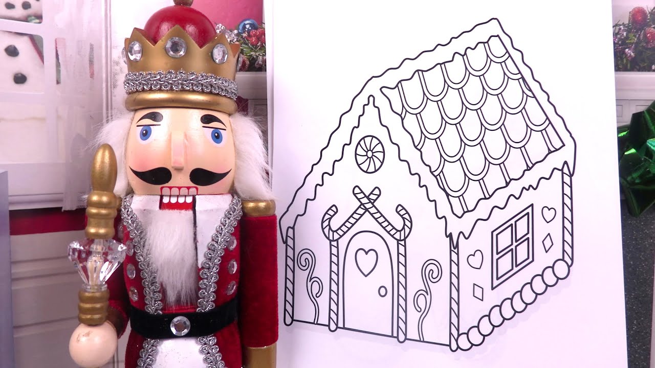 Noël 2022 🎄🎅🏼 Maison Pain d’Epices Coloriage