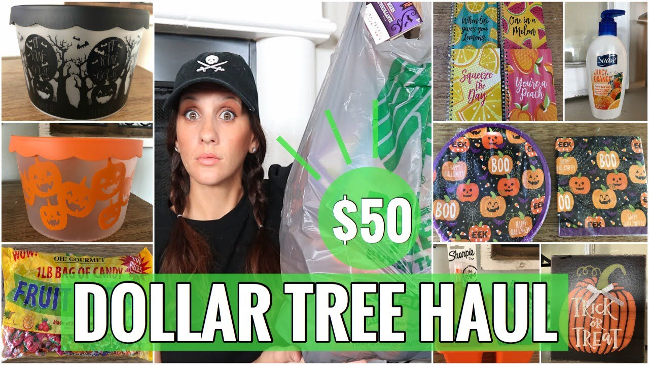 DOLLAR TREE HAUL *$50.00+ HUGE HAUL* BRAND NEW HALLOWEEN FINDS