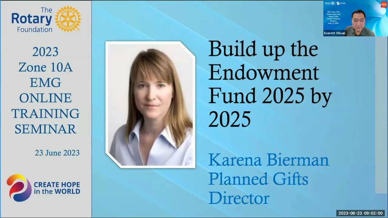 2023-03 Zone 10A EMG OTS Build up the EF 2025 by 2025
