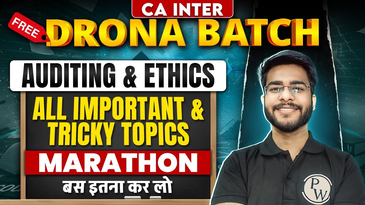 CA Inter Audit Marathon Revision - All Important Topics & Tricky Points | By CA&nbsp;Hemant&nbsp;Somani