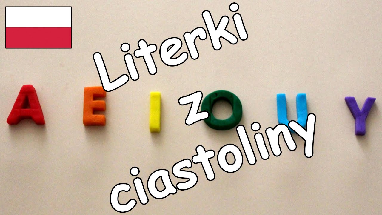 Nauka samogłosek z ciastoliną po polsku [kids dough] - AbcZabawa