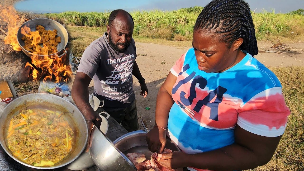 Chilling Night Hunt For Wild Boar: Cooking Ghetto-style Jamaican Curry Chicken back and Rice