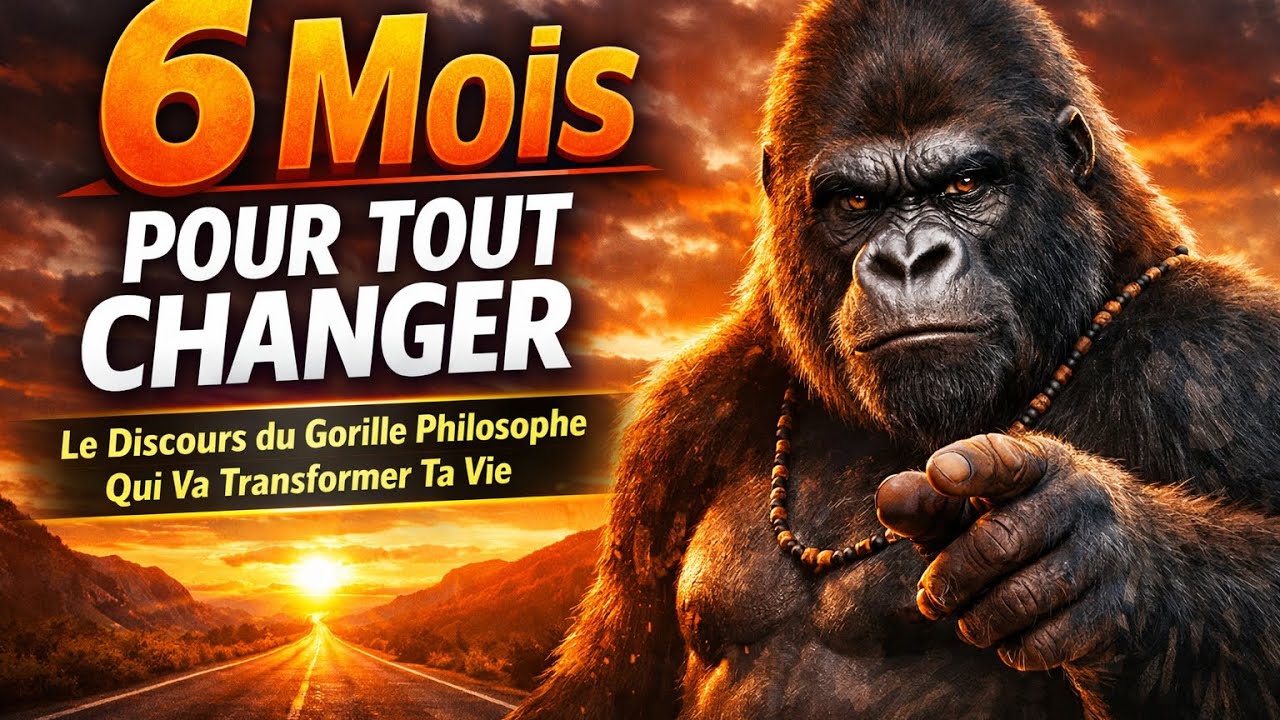 Changer sa Vie en 6 Mois : Discours Motivant du Gorille Philosophe (Développement Personnel, Succès)