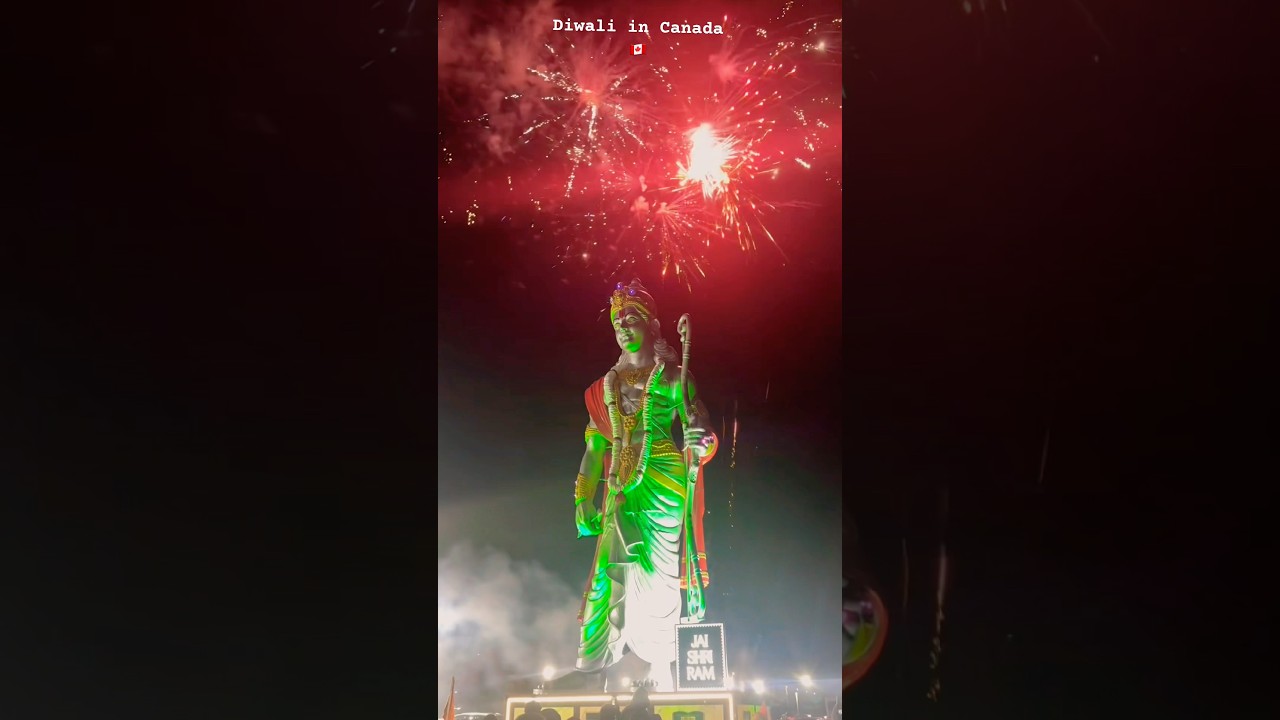 Mesmerizing Diwali Fireworks at Hindu Heritage Centre 🇨🇦✨