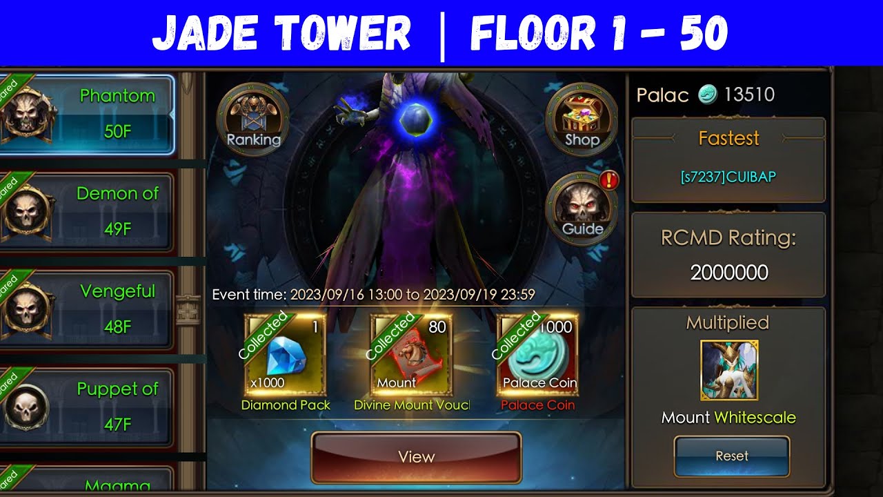 JADE TOWER |  FLOOR 1 - 50