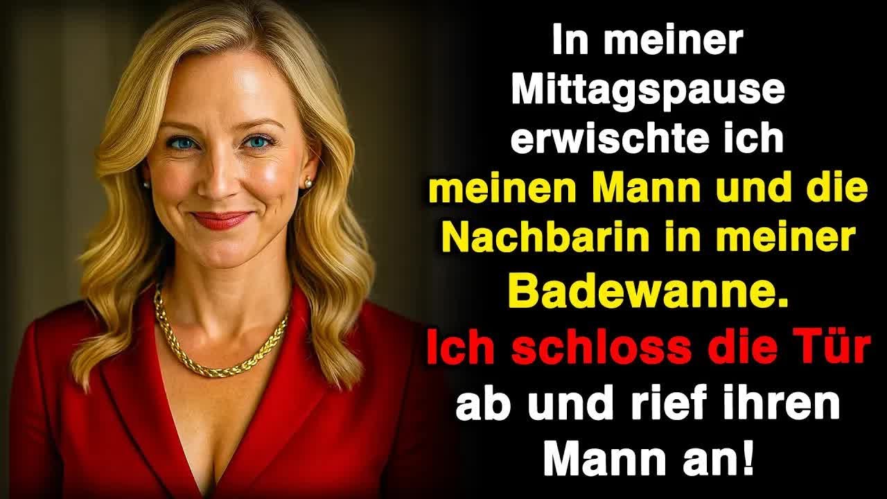 Mein Mann war mit der Nachbarin in der Wanne  Ich schloss die Tür ab und schmiedete meinen Plan
