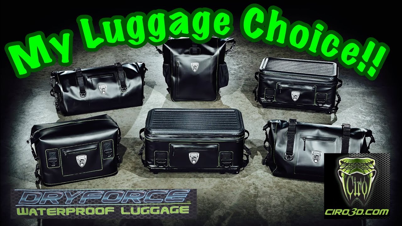 My Luggage Choice for Road Trips - CIRO DRYFORCE WATERPROOF LUGGAGE
