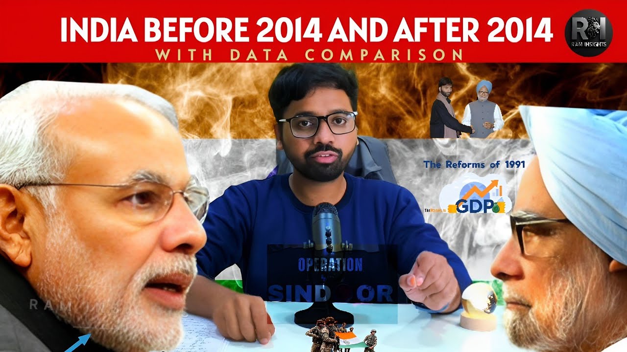 India before 2014 and after 2014 | Congress vs BJP | Comparison with Data | Ram Insights|