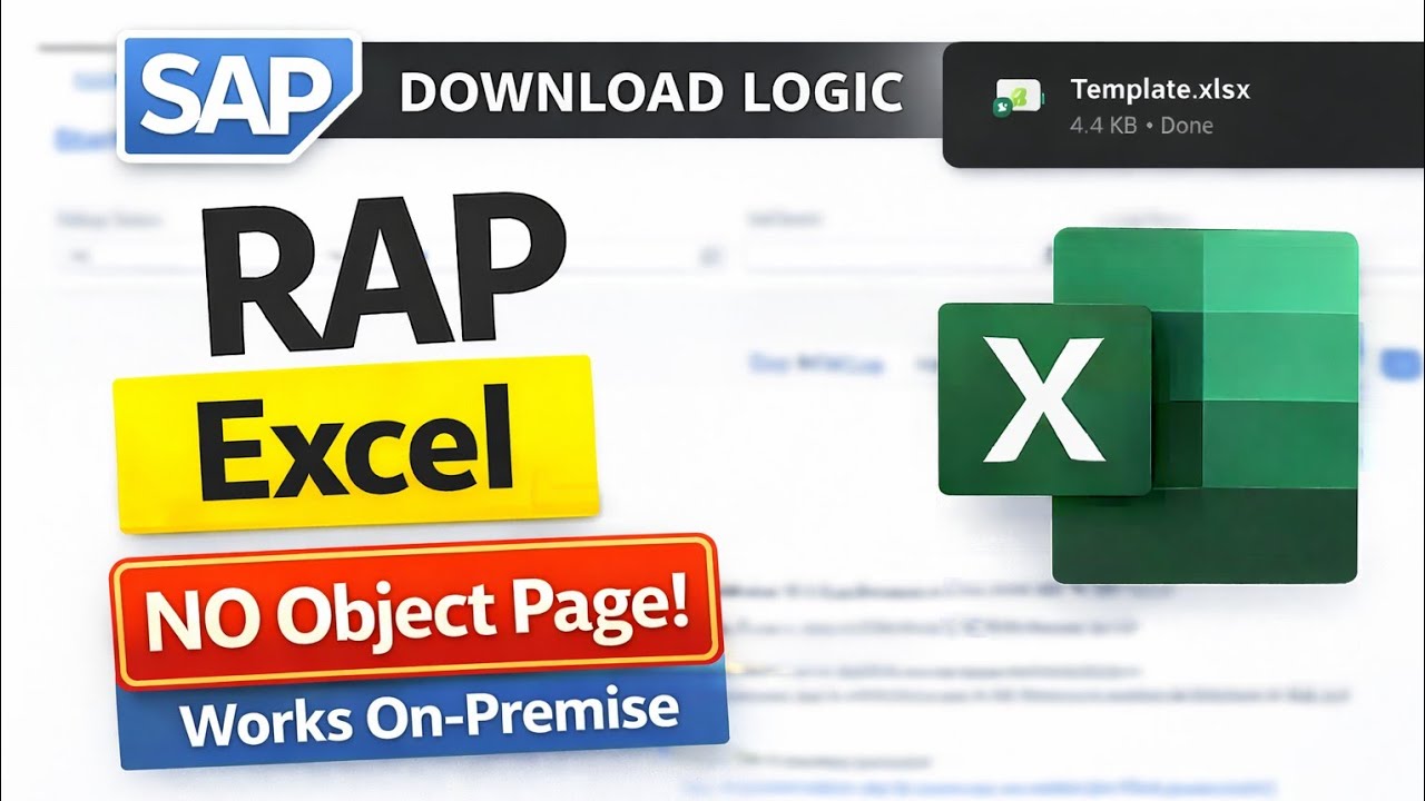 RAP Excel Upload( List  Report only ) | No Object Page | Works in On-Premise |  Part -3